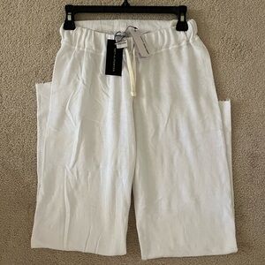 James Perse Cropped Supima Cotton Terry Track Pants, Size 1 , NWT